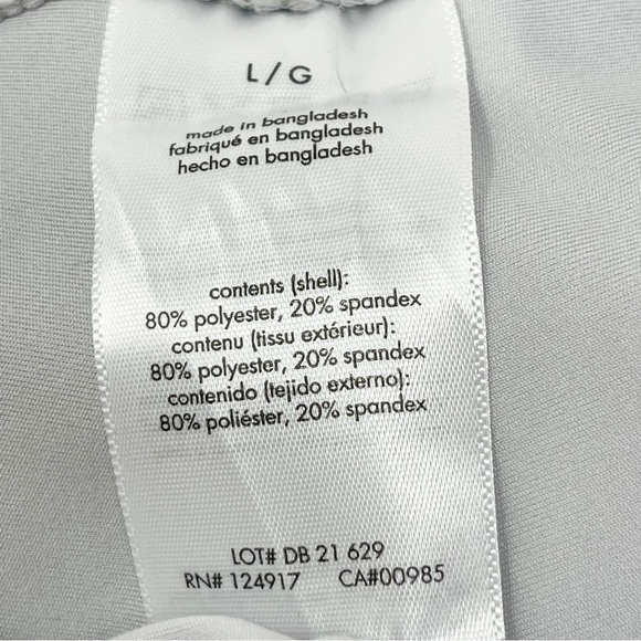 WE WORE WHAT Women’s LACE-UP LEGGING Activewear Light Gray Brushed Poly Sz L - Picture 8 of 11